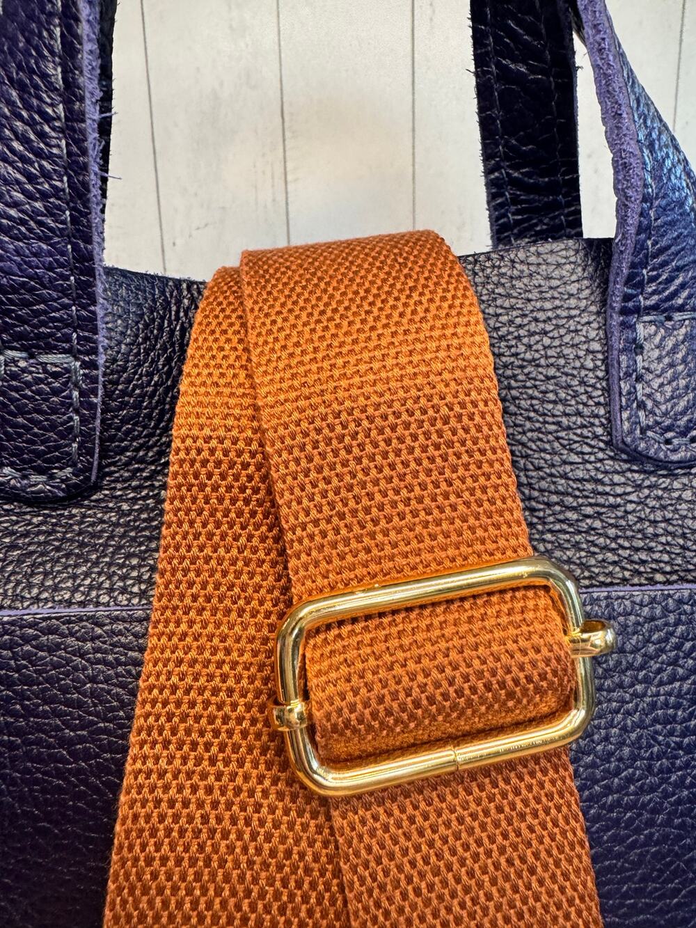 Crossbody Purse Strap Solid Brown Bag Strap Guitar Strap NEW